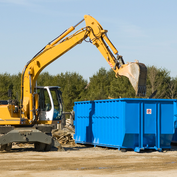 are there any restrictions on where a residential dumpster can be placed in Rockville Maryland